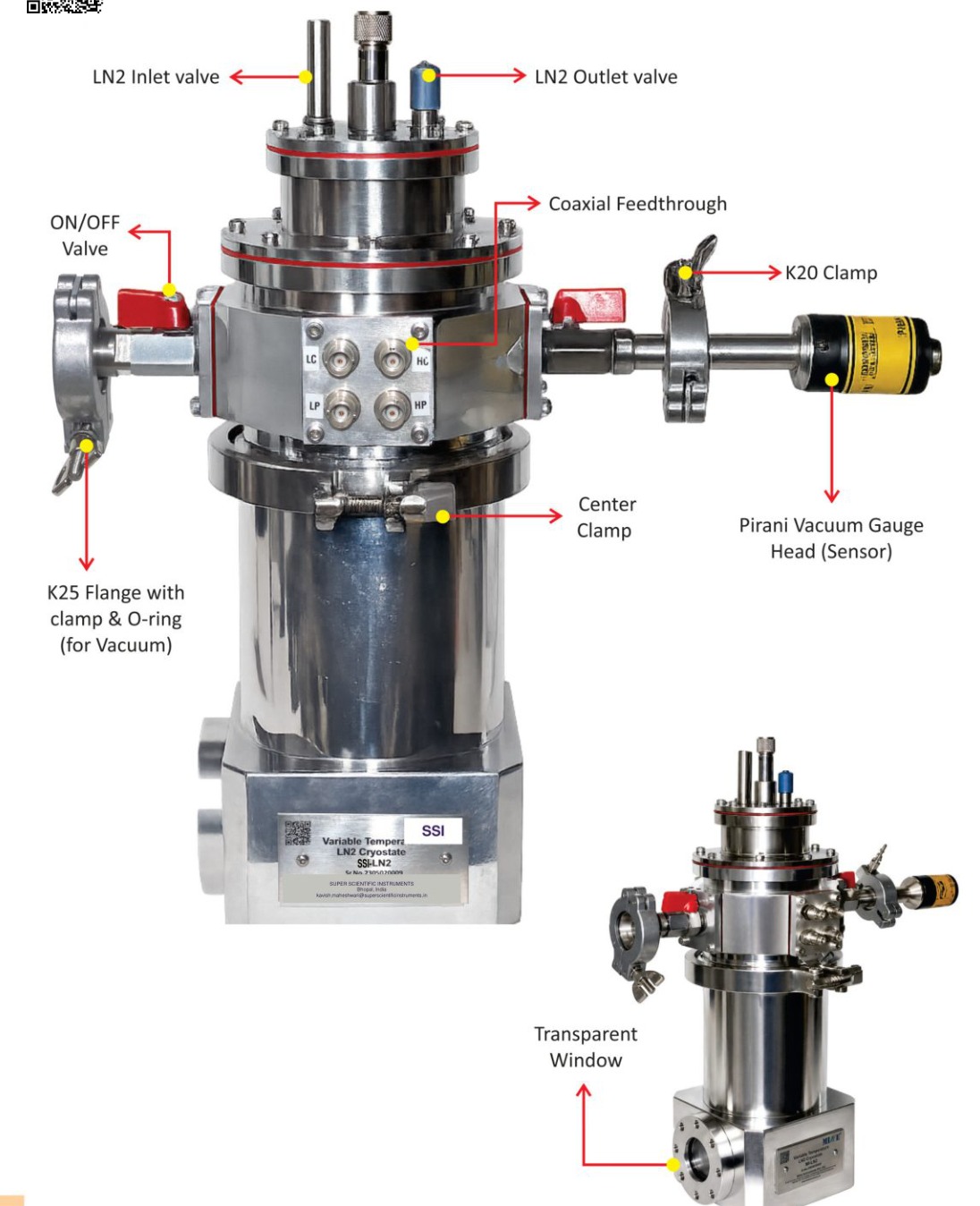 SSI-LN2 Variable-Temperature Cryostat — catalog figure