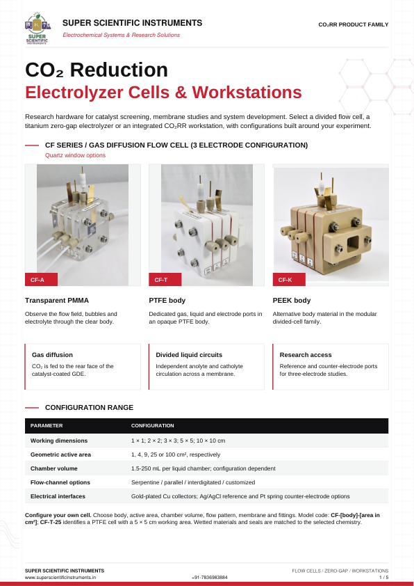 CO₂RR Flow Cells & Workstations cover